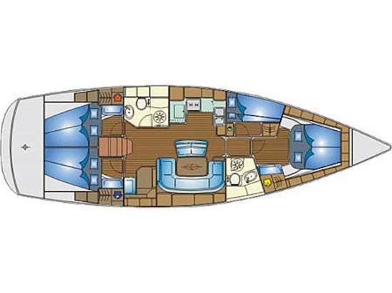 Book yachts online - sailboat - Bavaria 46 Cruiser - S/Y Iokasti - rent