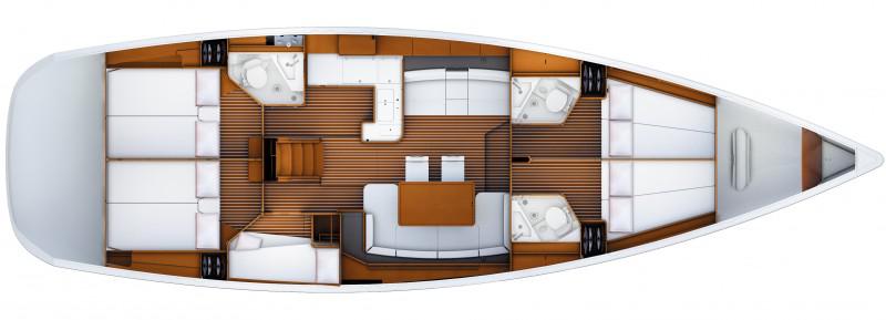 Book yachts online - sailboat - Jeanneau 53 - Tina - rent