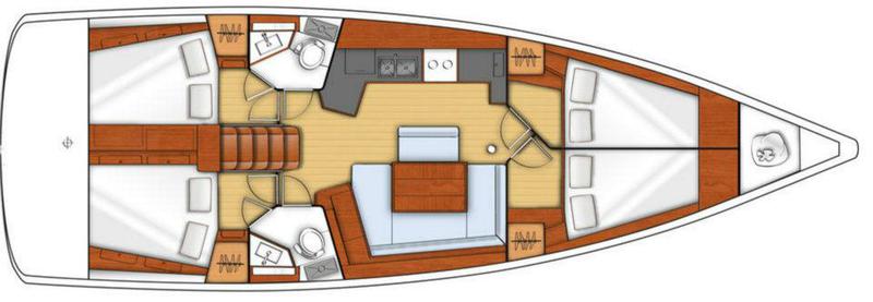 Book yachts online - sailboat - Oceanis 45 - Teran - rent