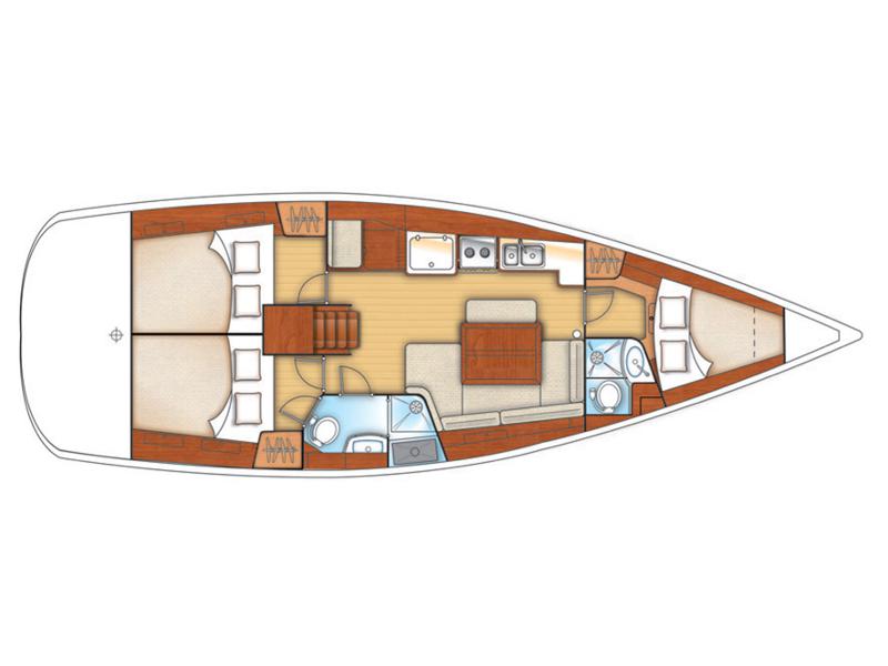 Book yachts online - sailboat - Oceanis 40 - Second Wind - rent
