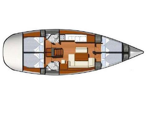 Book yachts online - sailboat - Sun Odyssey 44 i - Naja - rent