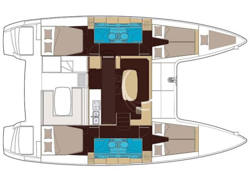 Book yachts online - catamaran - Lagoon 400 S2 - Ninfea - rent