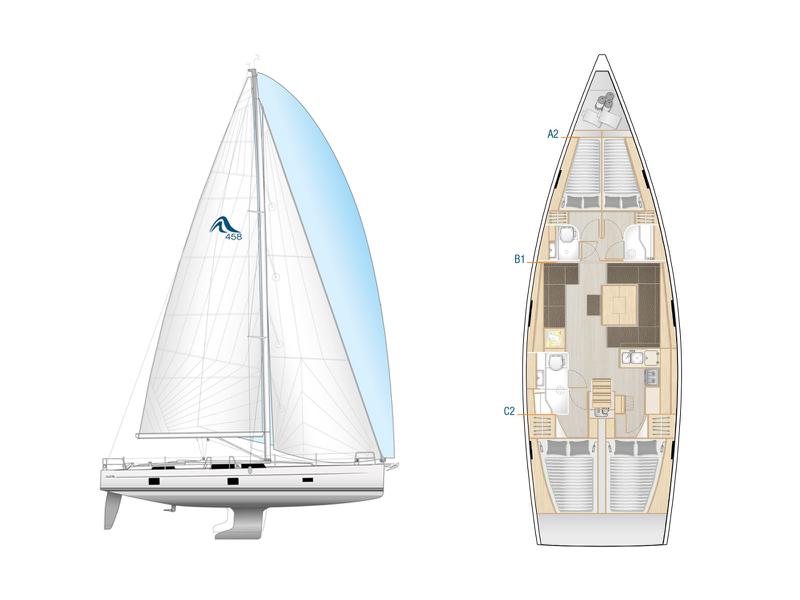 Book yachts online - sailboat - Hanse 458 - Astrea - rent