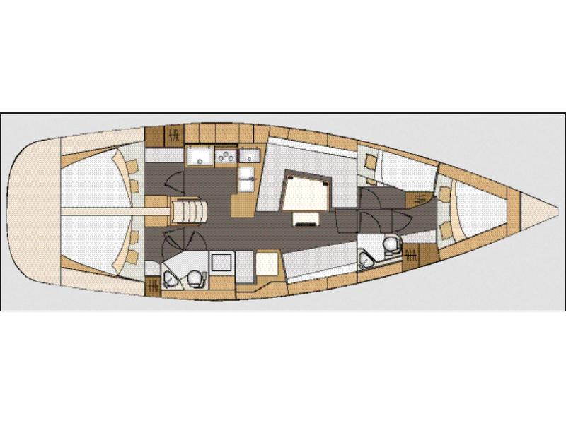 Book yachts online - sailboat - Elan 45 Impression - Goldfinger  - rent