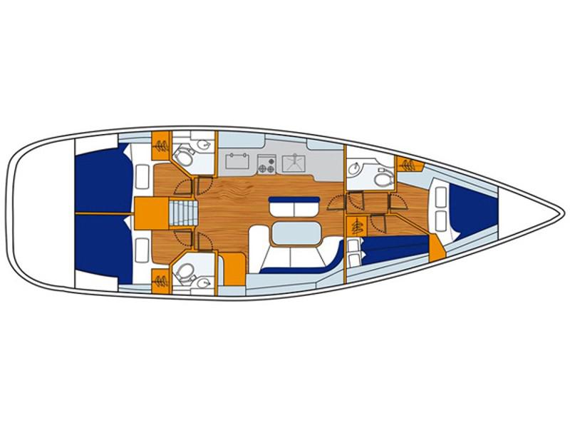 Book yachts online - sailboat - Oceanis 473 - Malena - rent