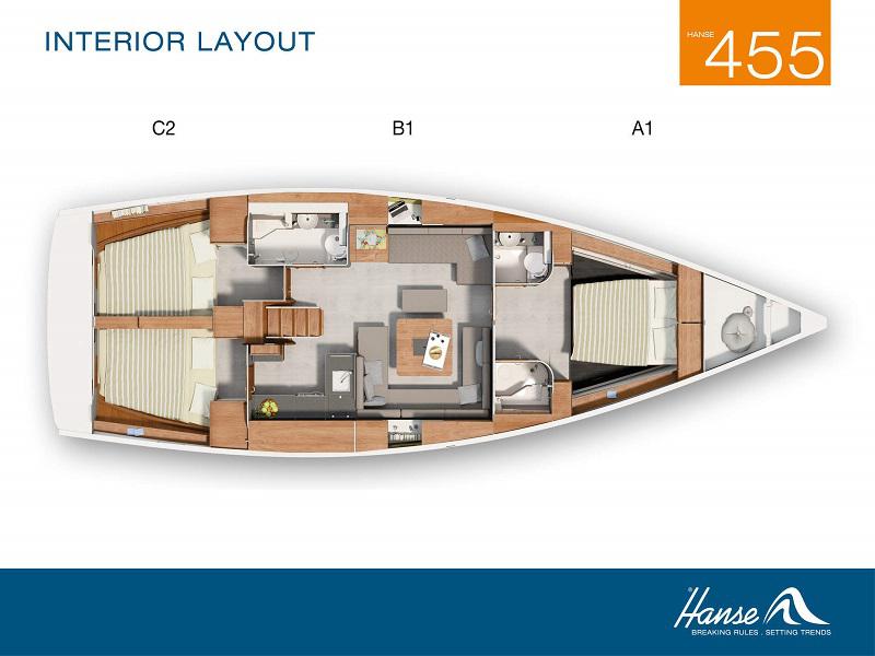 Book yachts online - sailboat - Hanse 455 - Horsefight - rent
