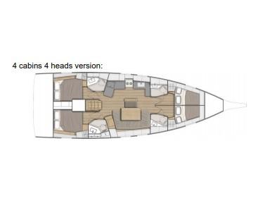Book yachts online - sailboat - Oceanis 46.1 - SATURN - rent