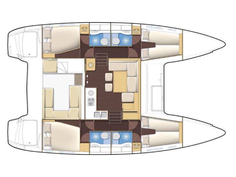 Book yachts online - catamaran - Lagoon 400 S2 - KINGA V - rent