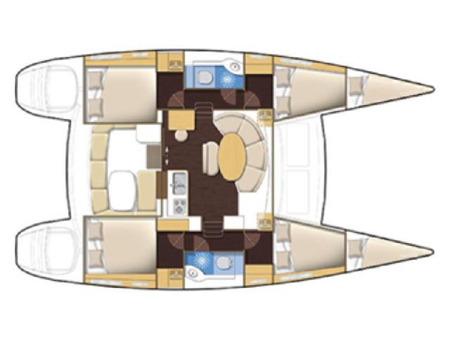 Book yachts online - catamaran - Lagoon 380 - Vaya con Dios - rent