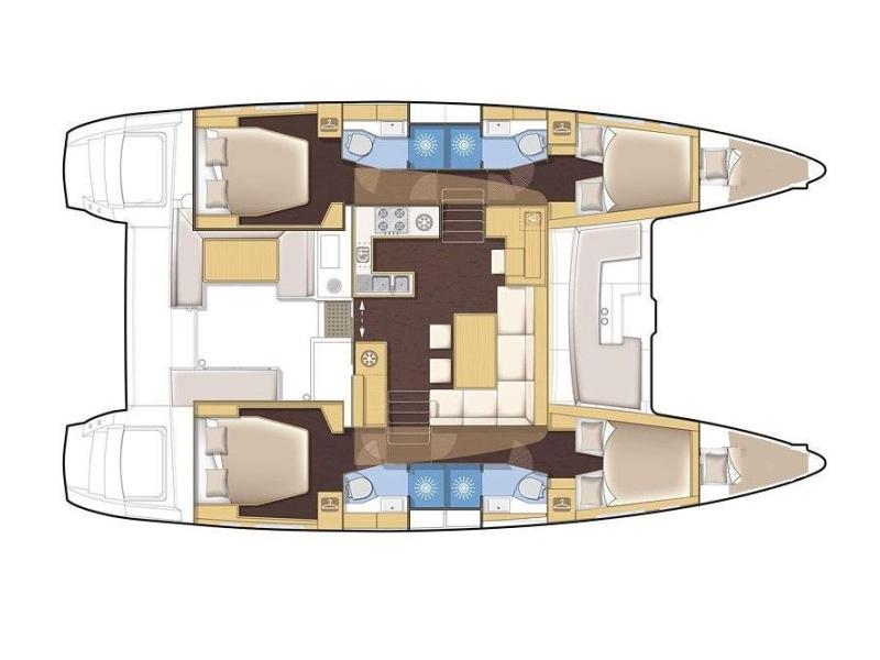 Book yachts online - catamaran - Lagoon 450 - Artemis - rent