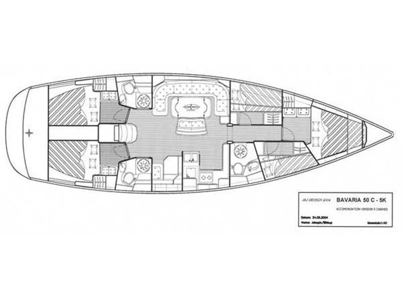 Book yachts online - sailboat - Bavaria 50 Cruiser - Allegra - rent