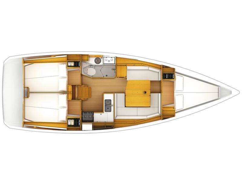 Book yachts online - sailboat - Sun Odyssey 379 - EC- 379-12-G - rent