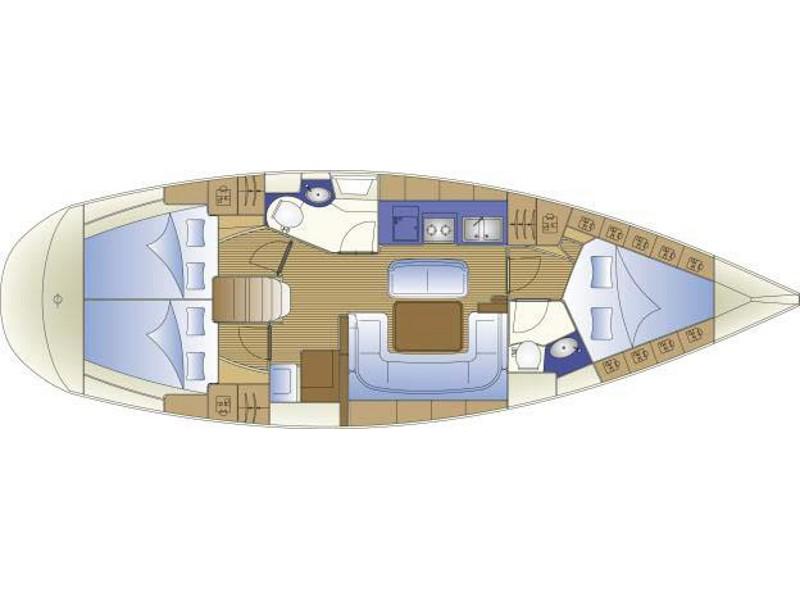 Book yachts online - sailboat - Bavaria 40 Cruiser - EC- 40B-08-CR - rent