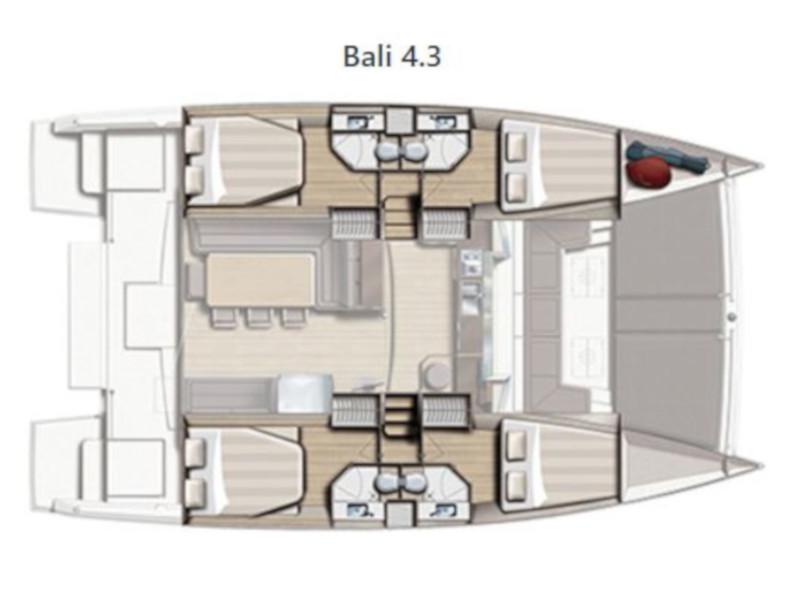 Book yachts online - catamaran - Bali 4.3 - PRES- B43-17-G - rent