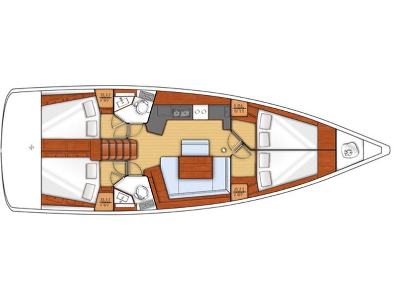 Book yachts online - sailboat - Oceanis 45 - EC- O45-13-G - rent