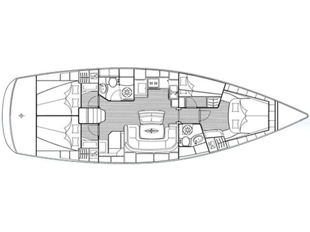Book yachts online - sailboat - Bavaria 46 Cruiser - HERA - rent