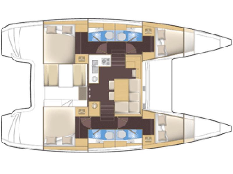 Book yachts online - catamaran - Lagoon 39 - Black Cat - rent