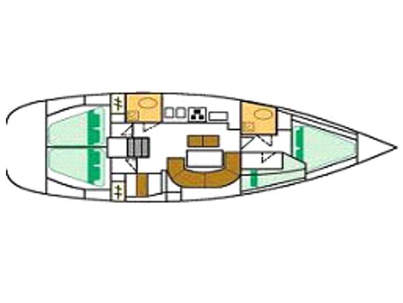 Book yachts online - sailboat - Oceanis 41.1 - Thetis - rent