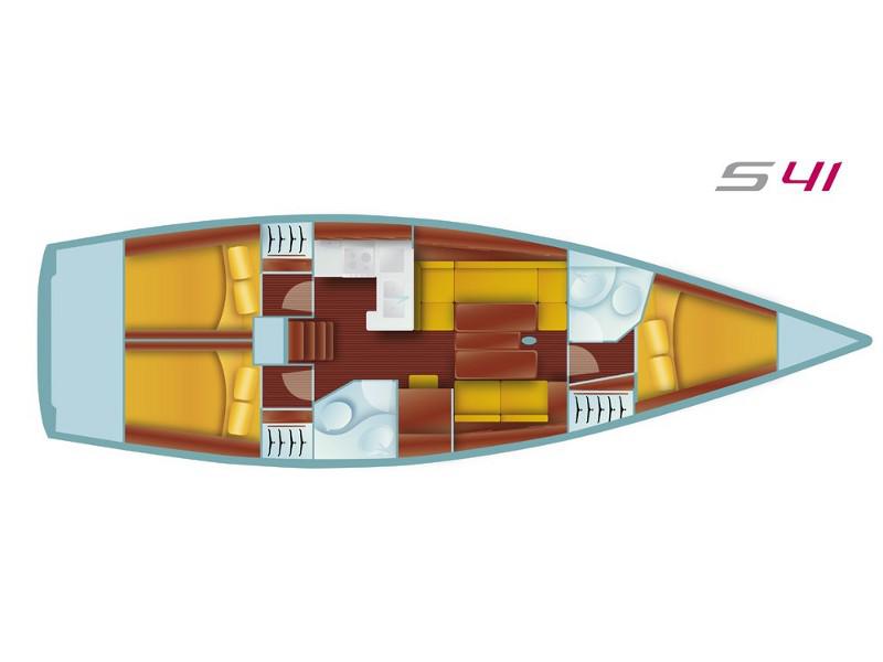 Book yachts online - sailboat - Salona 41 Performance - CRAZY DAISY - rent