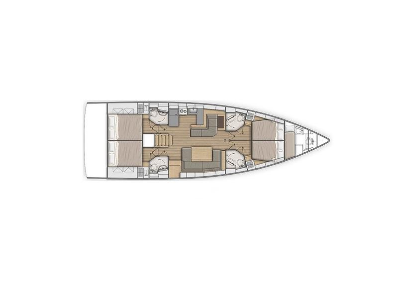 Book yachts online - sailboat - Oceanis 51.1 (4+1 cab) A/C &amp; GEN. - ONAR - rent