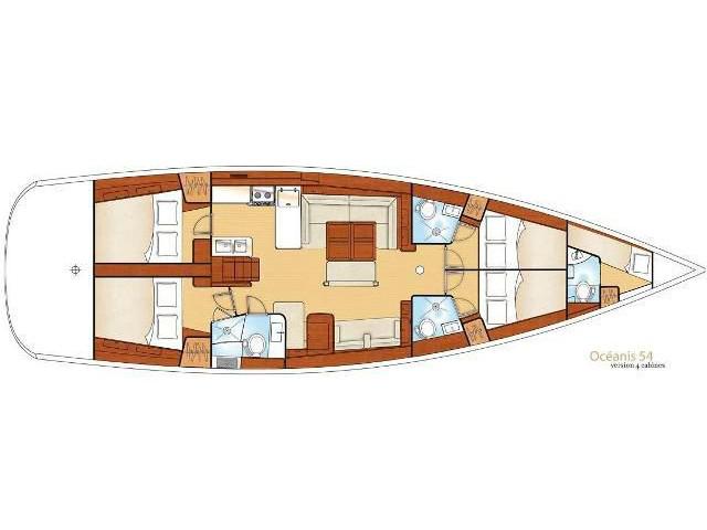 Book yachts online - sailboat - Oceanis 54 AC &amp; GEN - Maistra - rent