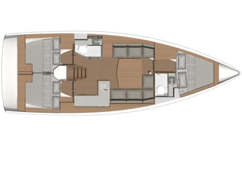 Book yachts online - sailboat - Dufour 390 Grand Large - D 390 NEW  - rent