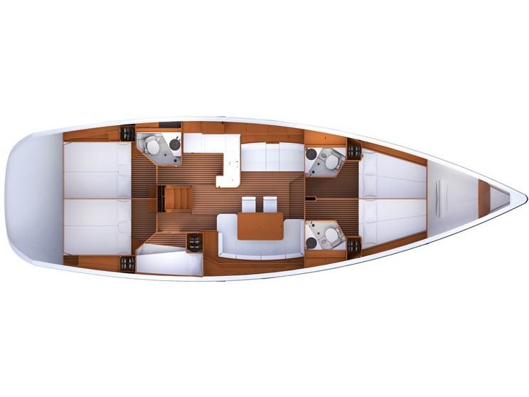 Book yachts online - sailboat - Jeanneau 53 - Žan - rent