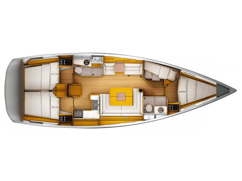 Book yachts online - sailboat - Sun Odyssey 439 - Split Kiss - rent