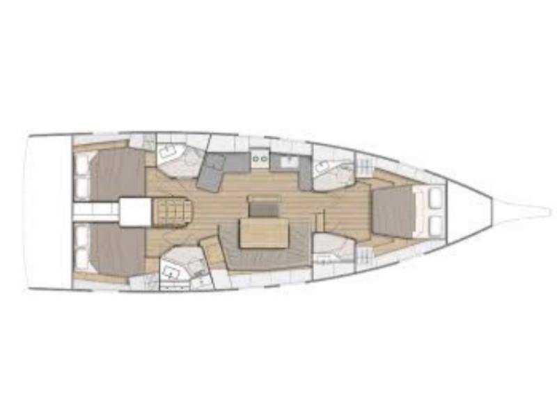 Book yachts online - sailboat - Oceanis 46.1 - 3 cabin version - Apeiron Yacht - rent