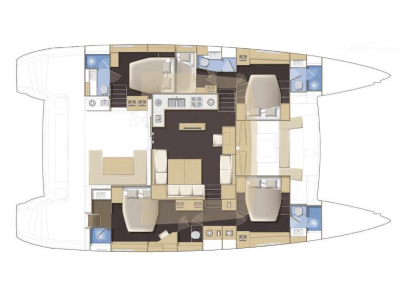 Book yachts online - catamaran - Lagoon 560 S2 - Boom - rent
