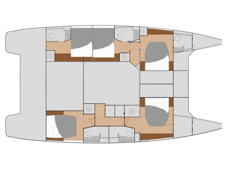 Book yachts online - catamaran - Saba 50 -  5 cabin version - PI 2 - rent