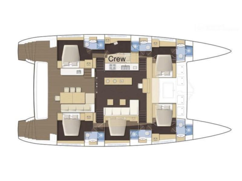 Book yachts online - catamaran - Lagoon 62 - 5 cabin version - Phantom - rent