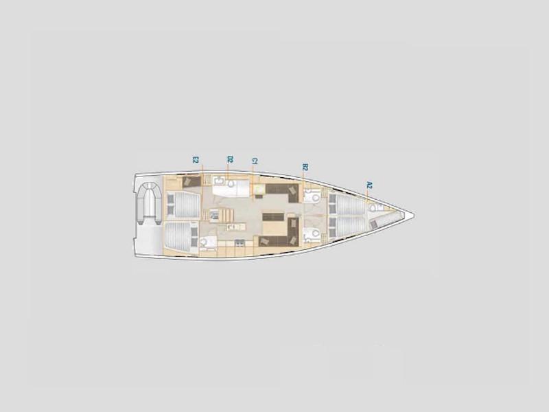 Book yachts online - sailboat - Hanse 548 - no name - rent