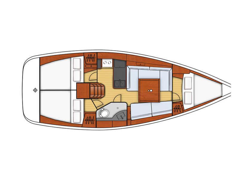 Book yachts online - sailboat - Oceanis 34 - Christiana - rent