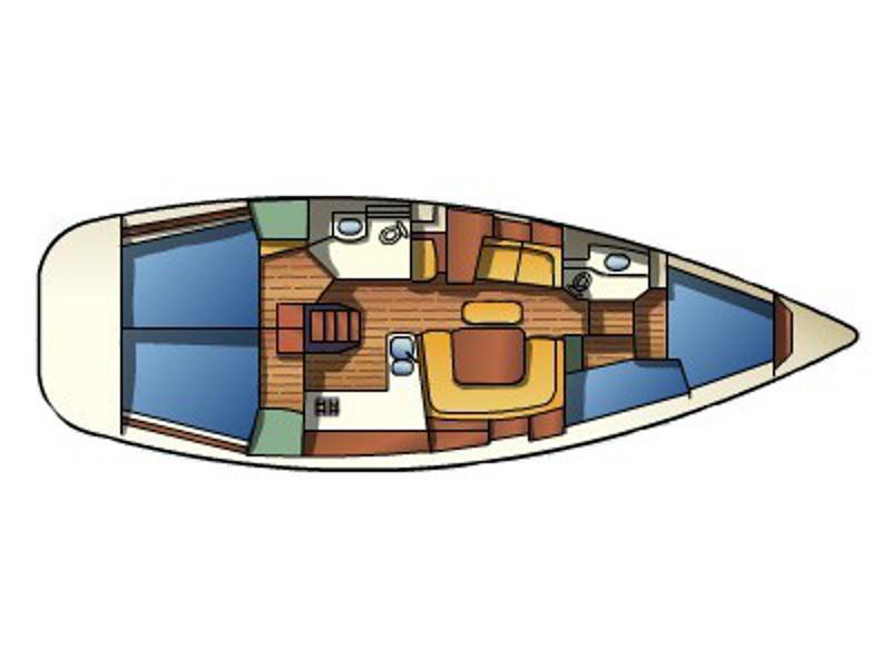 Book yachts online - sailboat - Sun Odyssey 43 - SUNO - rent