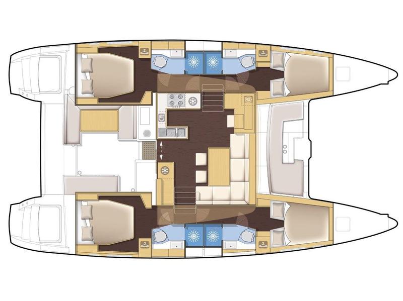Book yachts online - catamaran - Lagoon 450 - GENIA - rent