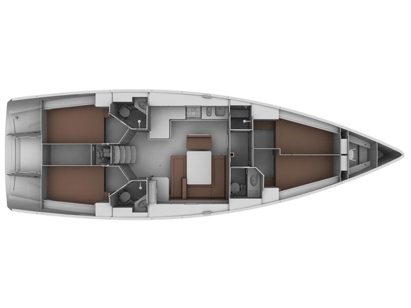 Book yachts online - sailboat - Bavaria Cruiser 45 - Selene - rent