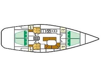 Book yachts online - sailboat - Oceanis 461 - Alboran XII Pampero (Radazul) - rent