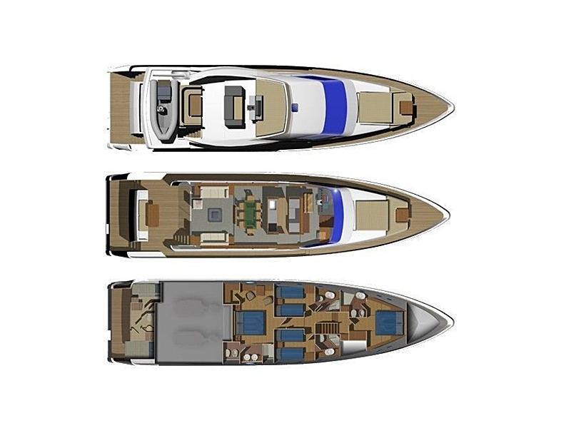 Book yachts online - motorboat - Aicon 75 - Lutetia - rent