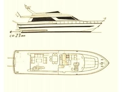Book yachts online - motorboat - Falcon 76 - Lady Bibi - rent
