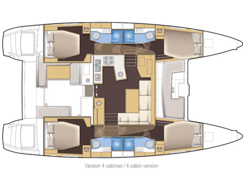Book yachts online - catamaran - Lagoon 450 Sport - Hanna I. - rent