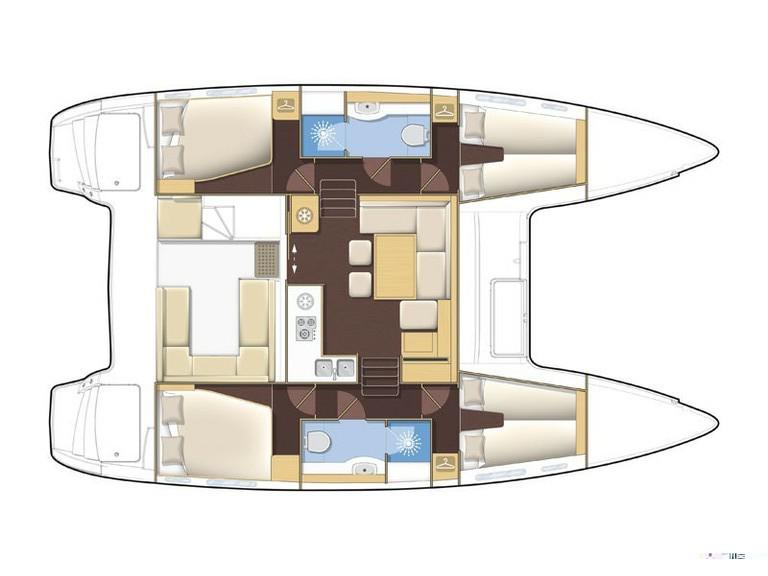 Book yachts online - catamaran - Lagoon 400 S2 - Luna Lu (PMI) - rent