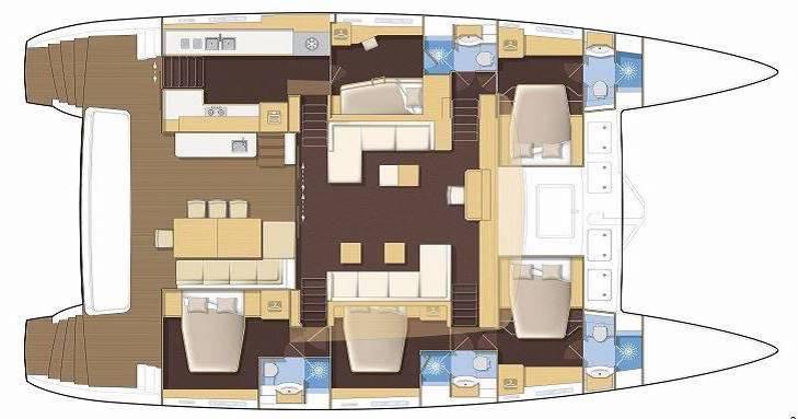 Book yachts online - catamaran - Lagoon 620 - Blue Eclipse - rent