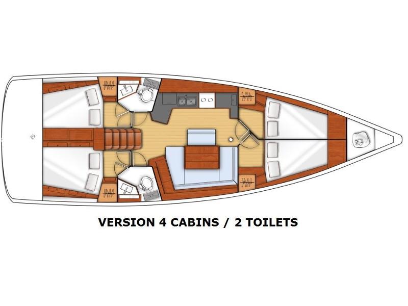Book yachts online - sailboat - Oceanis 45 - Alfa - rent