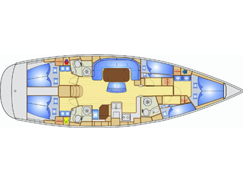 Book yachts online - sailboat - Bavaria 49 - Billy One - rent