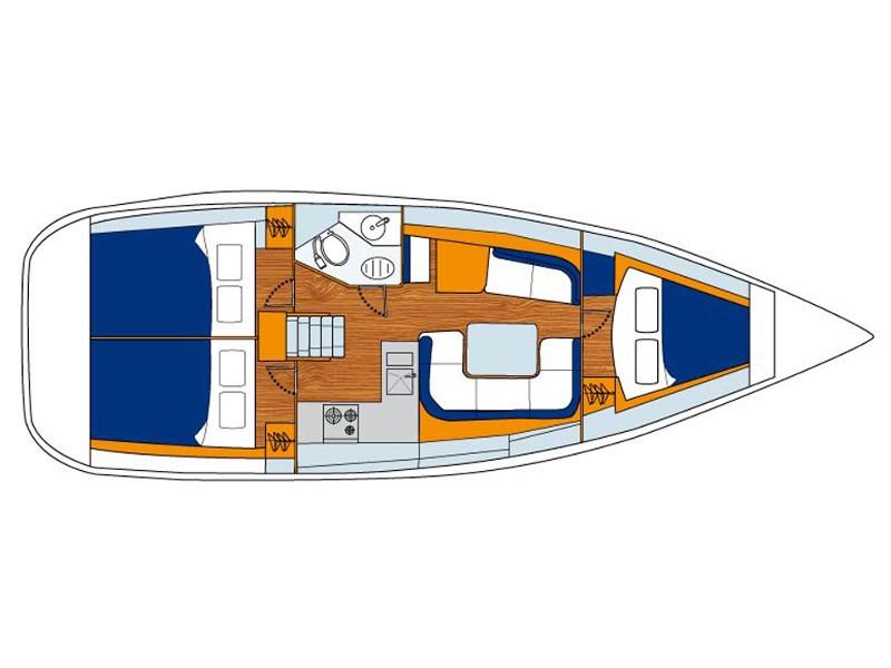 Book yachts online - sailboat - Sunsail 36i - Sunsail 36i (2012) - rent