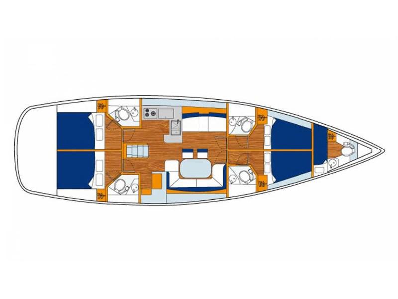 Book yachts online - sailboat - Sunsail 53 - Sunsail 53 (2011) - rent