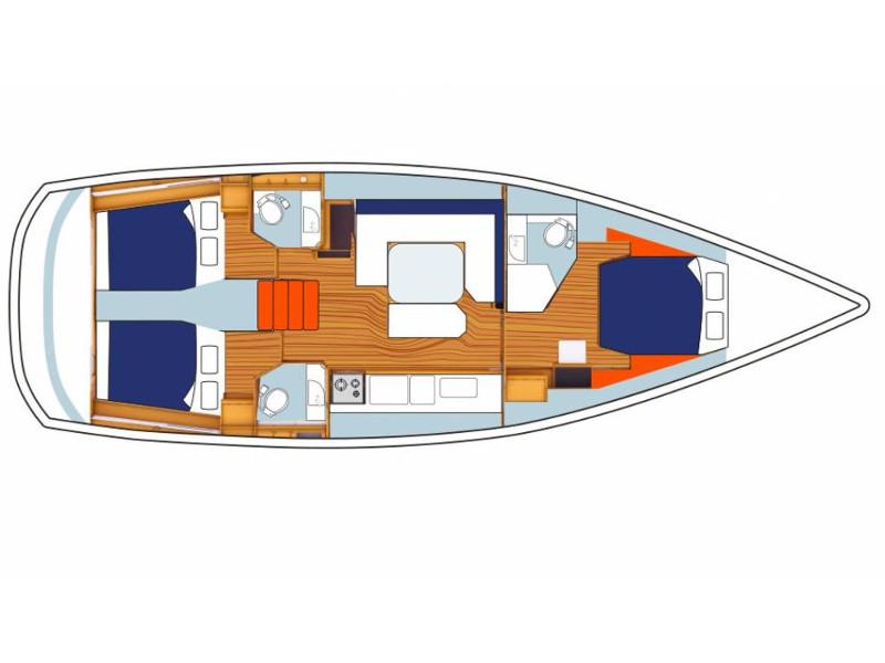 Book yachts online - sailboat - Sunsail 47/3 - Sunsail 47/3 (2015) - rent