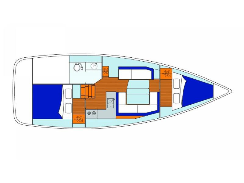 Book yachts online - sailboat - Sunsail 34- 2/1 - Sunsail 34- 2/1 (2020) - rent