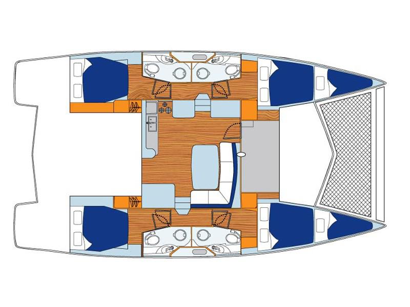 Book yachts online - catamaran - Sunsail 444 - Sunsail 444 (2016) - rent
